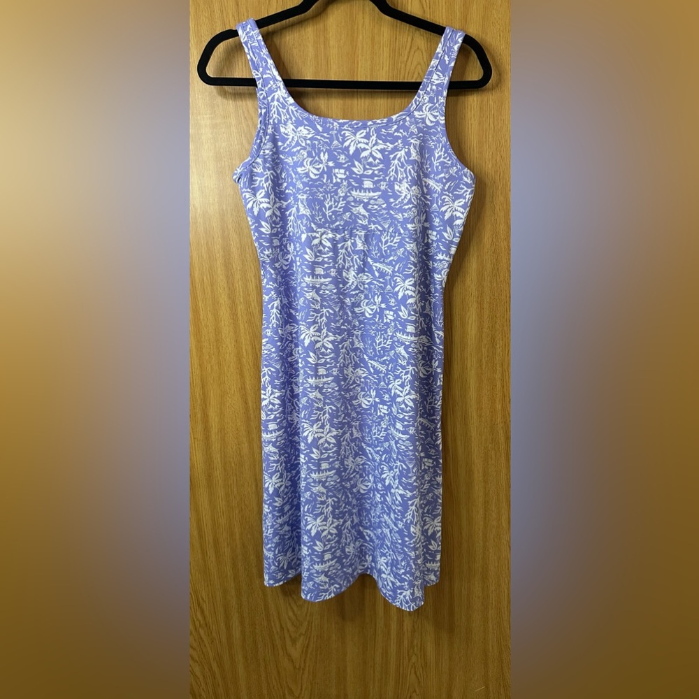 Columbia Blue and White Floral Dress